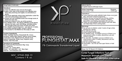 Kleer-Plex 1 oz Fungistat Pro Toe & Foot Fungus Cure 3 x 1.5 Label 160401 RGB.jpg Fungistat - Kleer Plex 1 oz Fungistat Pro Toe Foot Fungus Cure 3 x 1.5 Label 160401 RGB